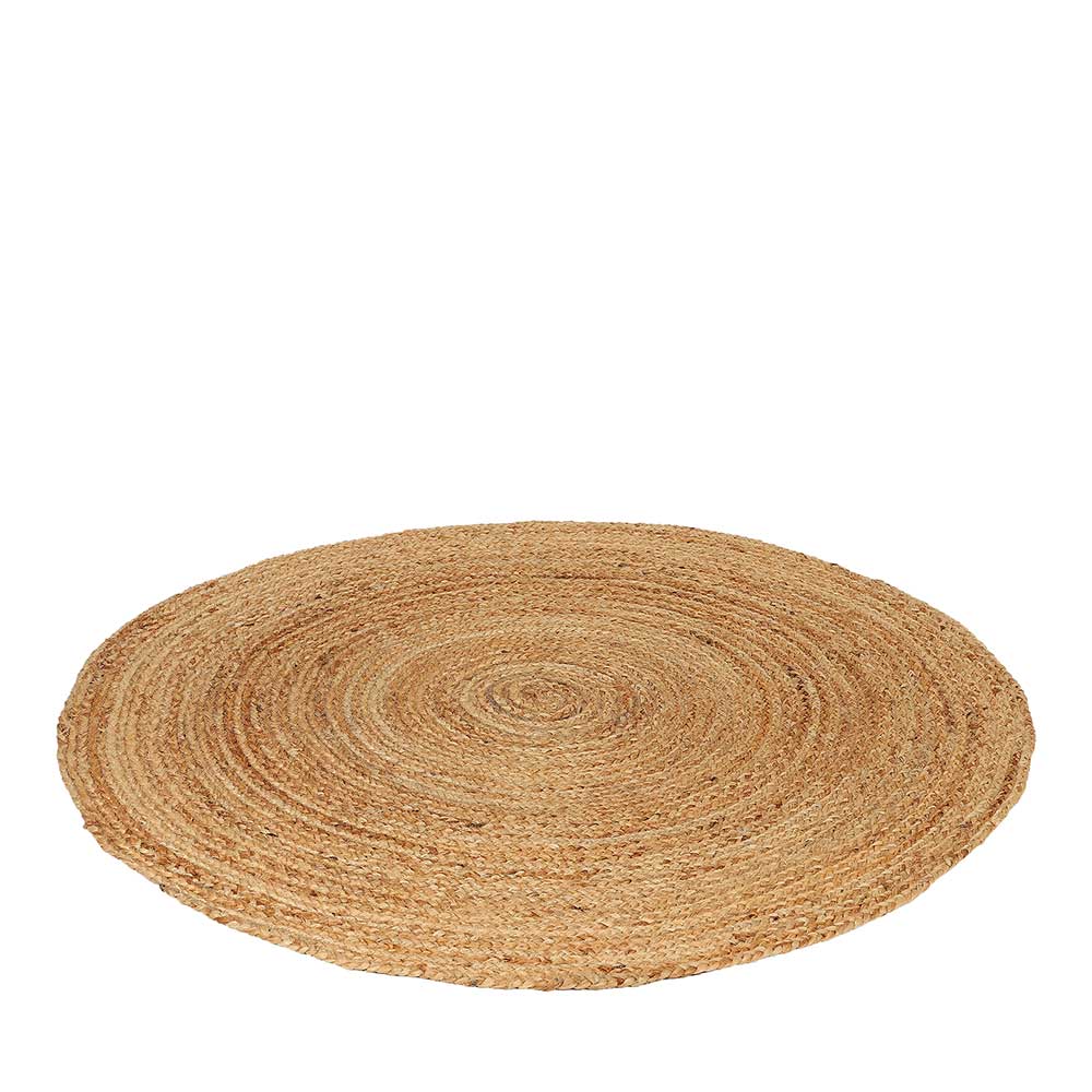 Jute Teppich in Rund - Uliano