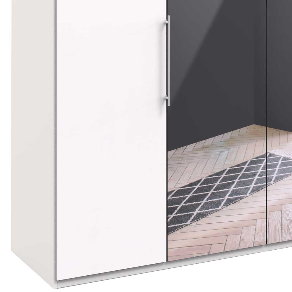 Weißer Schrank fürs Schlafzimmer mit Spiegeln - Donpiave