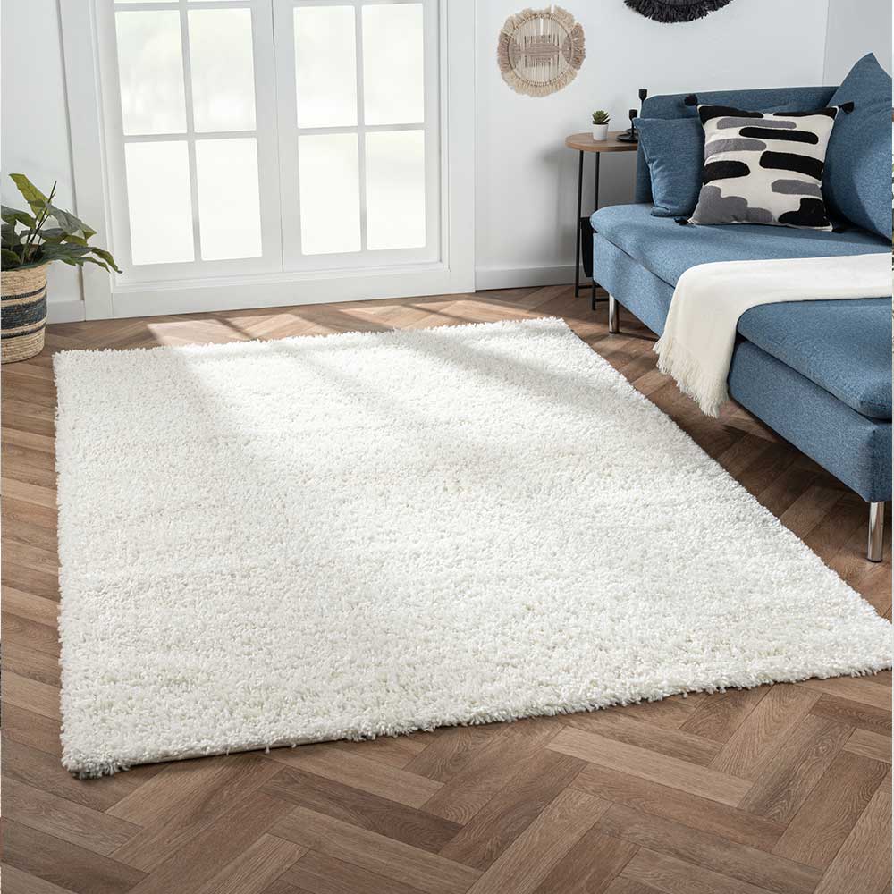 Rechteckiger Teppich Brücke mit Hochflor - Pralina