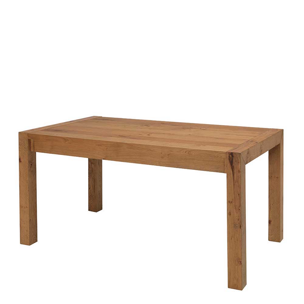 Esszimmer Ausziehtisch mit Eiche Furnier Ilex bis 240cm Breite