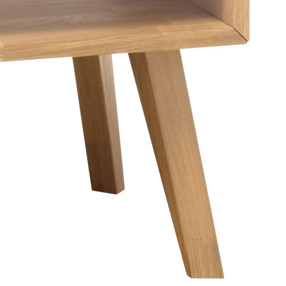 Design Nachttisch mit Fach aus Eiche - Drossalymo