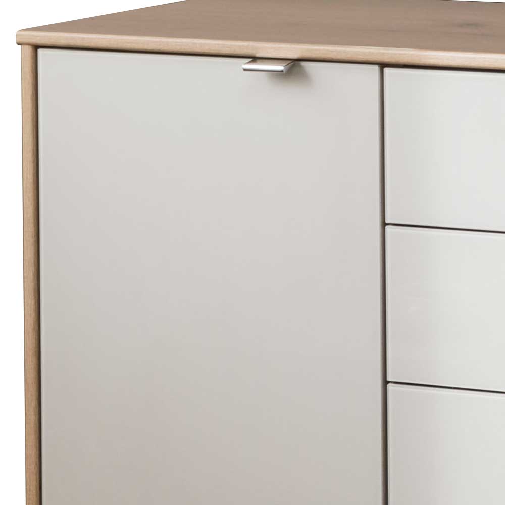141x105x43 Sideboard in Beige Glas - Crascanu