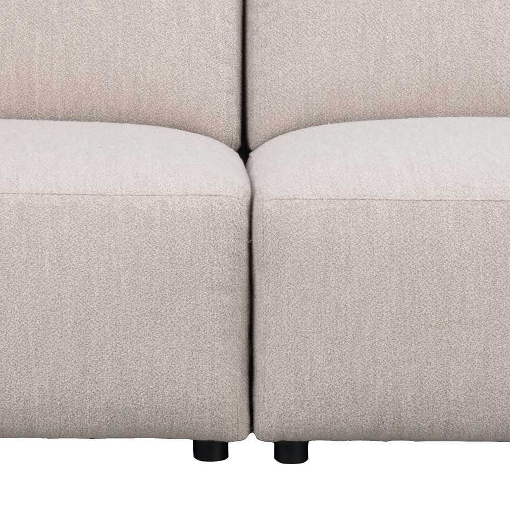 Dreisitzer Wohnzimmersofa aus Boucle in Creme - Casca