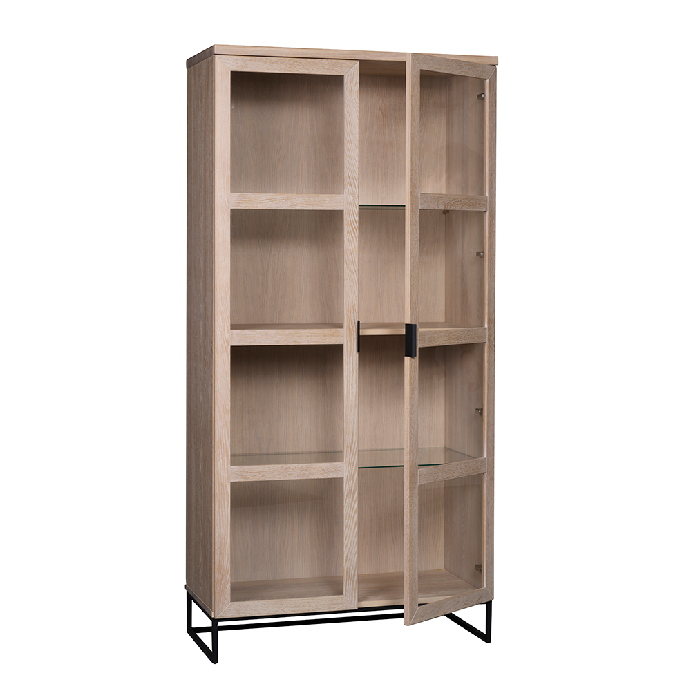 White Wash Vitrinenschrank modern - Myras