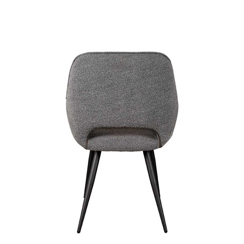 Esstisch-Sessel in Grau Boucle - Regison (2er Set)