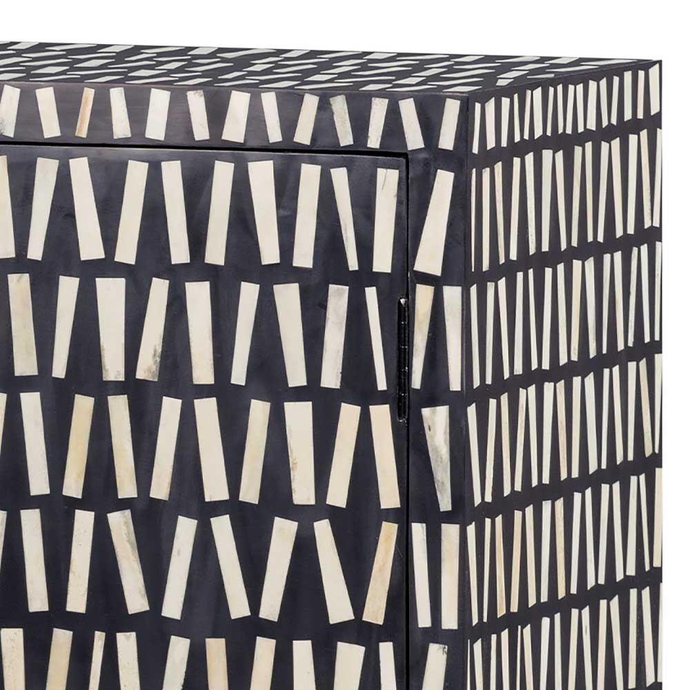 Design Kommode mit Knochen Intarsien - Davos