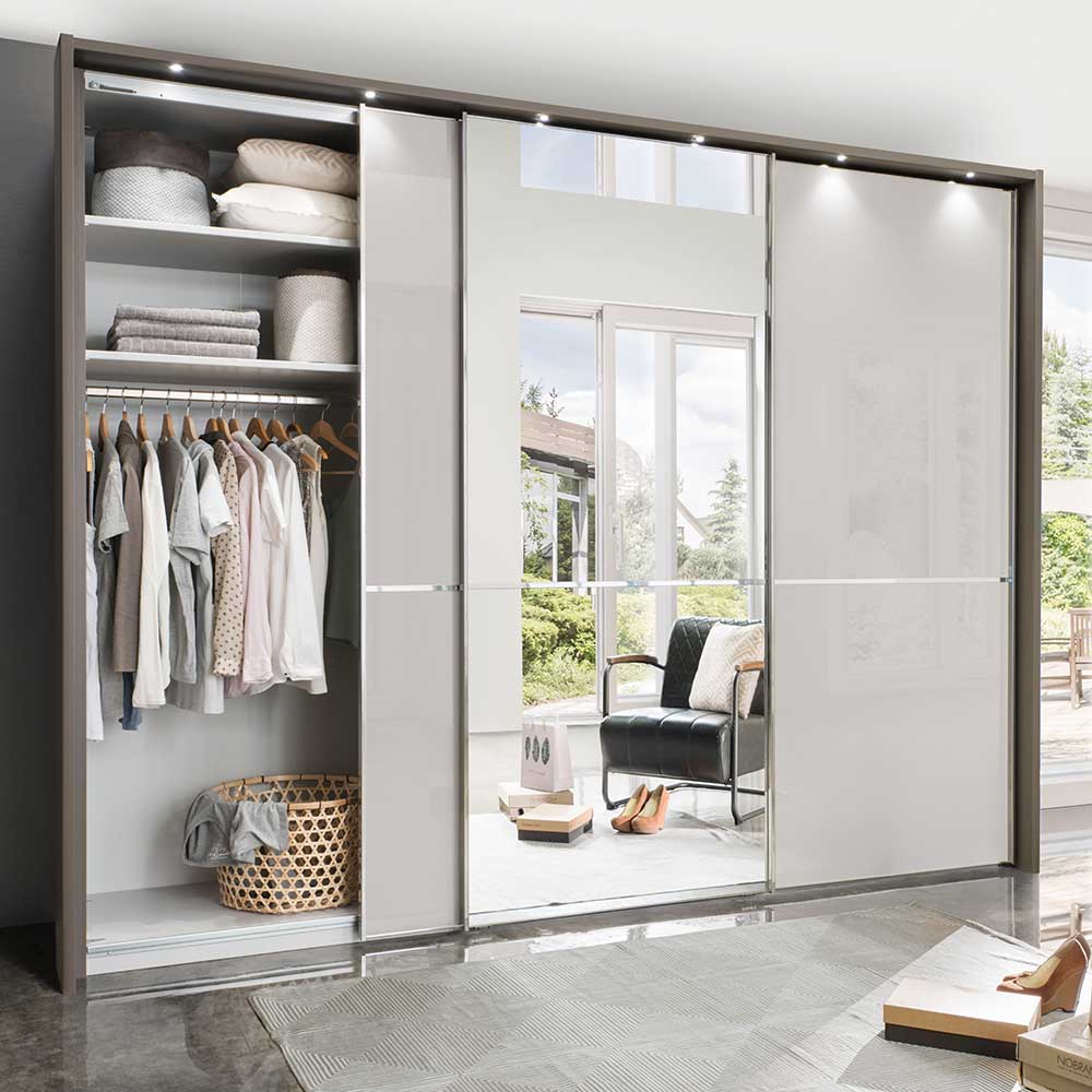 3-türiger Schwebetürenschrank mit Passepartout - Ostranca