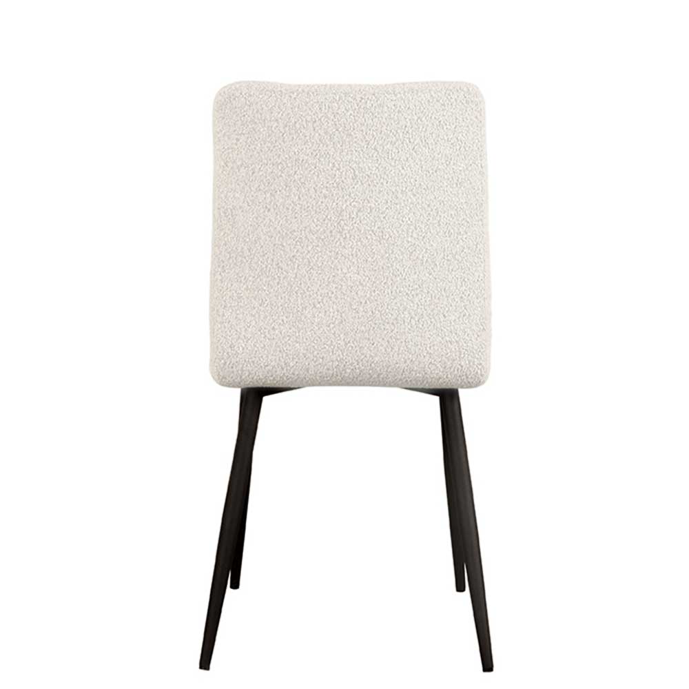 Scandi Chic Polsterstuhl in Champagner Boucle - Acapelca