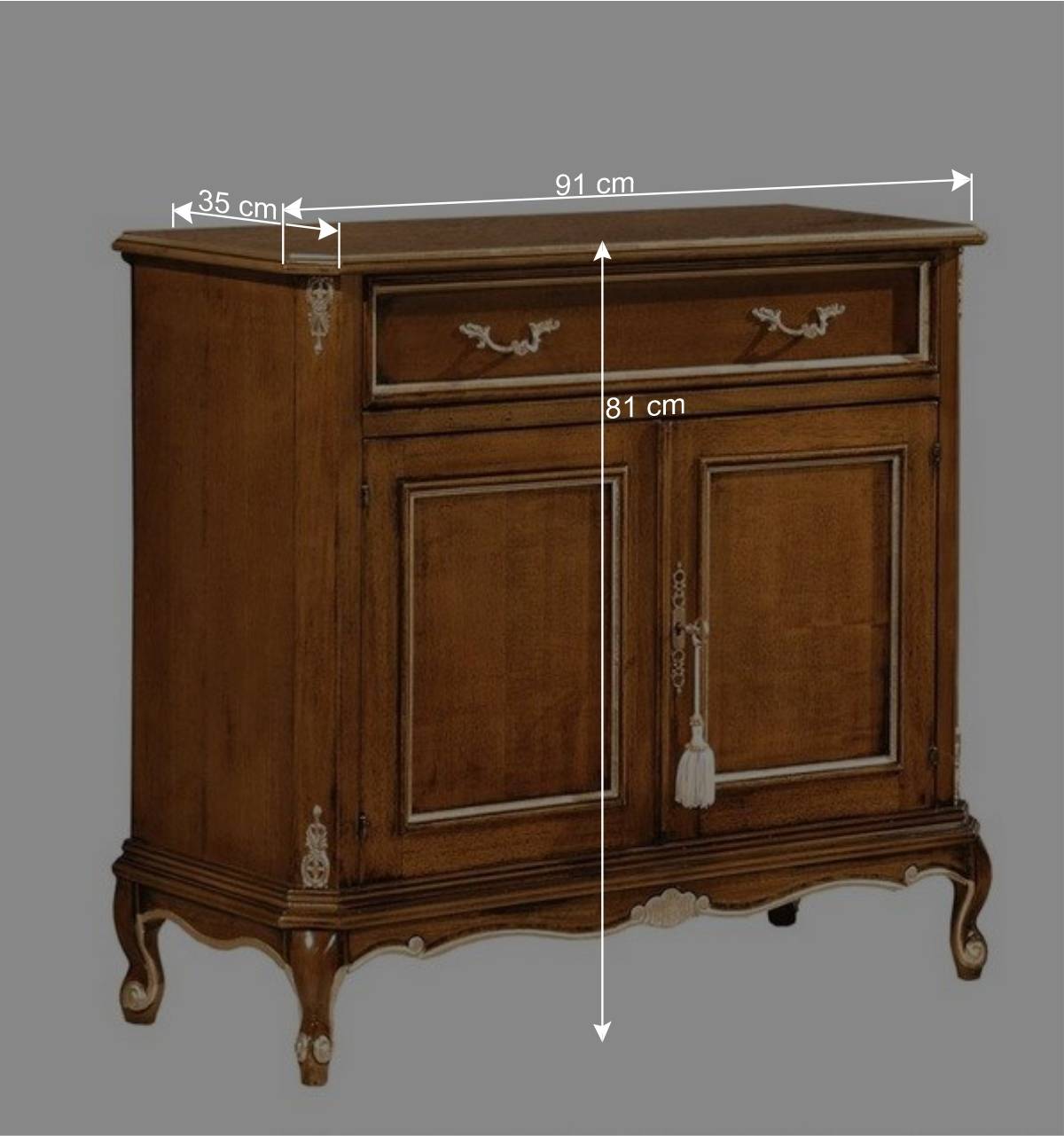 91x81x35 Kommode im Italienischen Stil - Carlenna