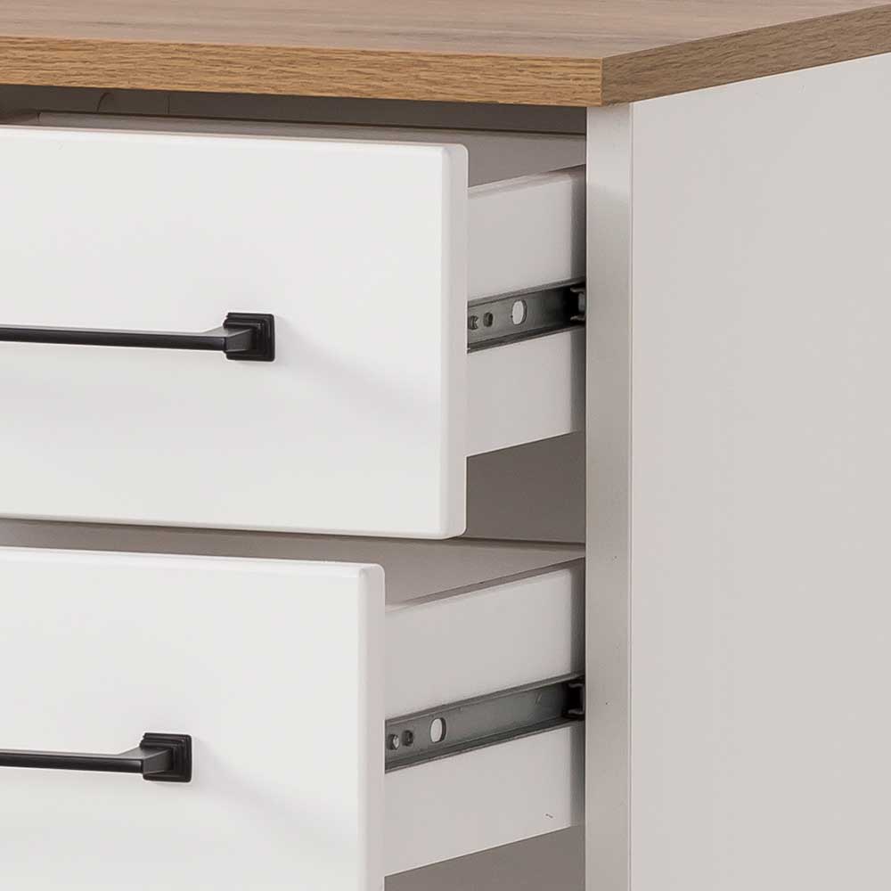 Badezimmer Unterschrank in Weiß & Eiche - Goliat