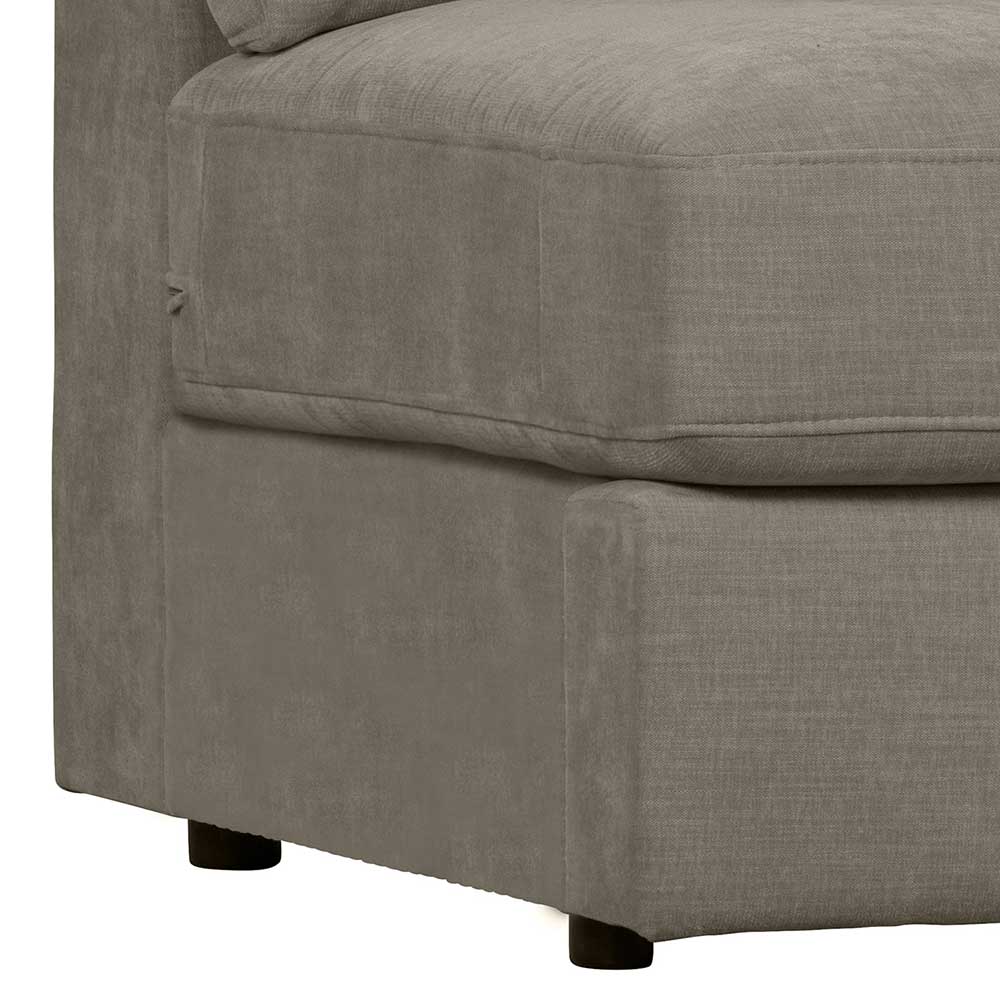 Couchmodul mit Armlehne rechts in Grau - Gregg