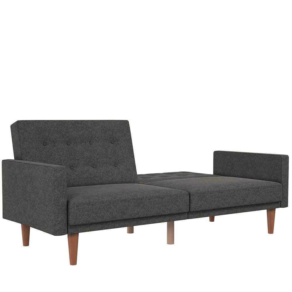Schlafcouch in Grau Stoffbezug - Croadiva