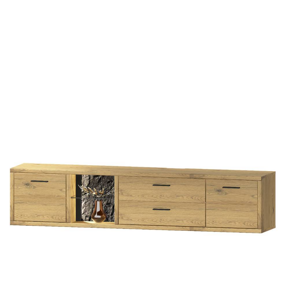Wohnzimmer TV-Anbauwand Set - Friburgo (dreiteilig)