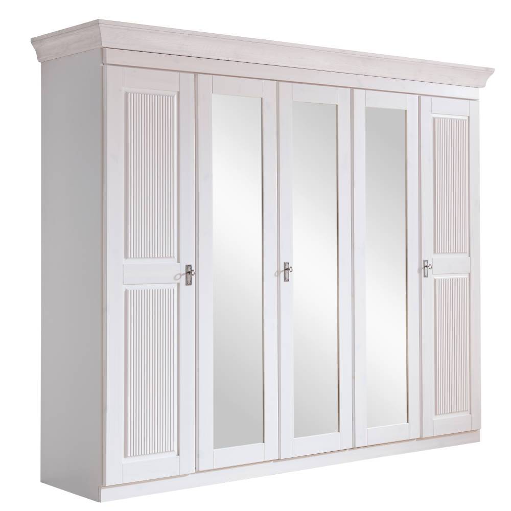 5-türiger Kleiderschrank im Modern Country Style - Kazanova
