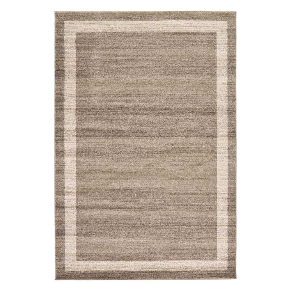 Teppich in Beige Braun Kurzflor - Osiko