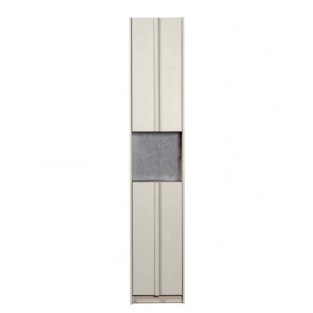 40x210x42 Hoher Schrank in Hellgrau - Glamoure
