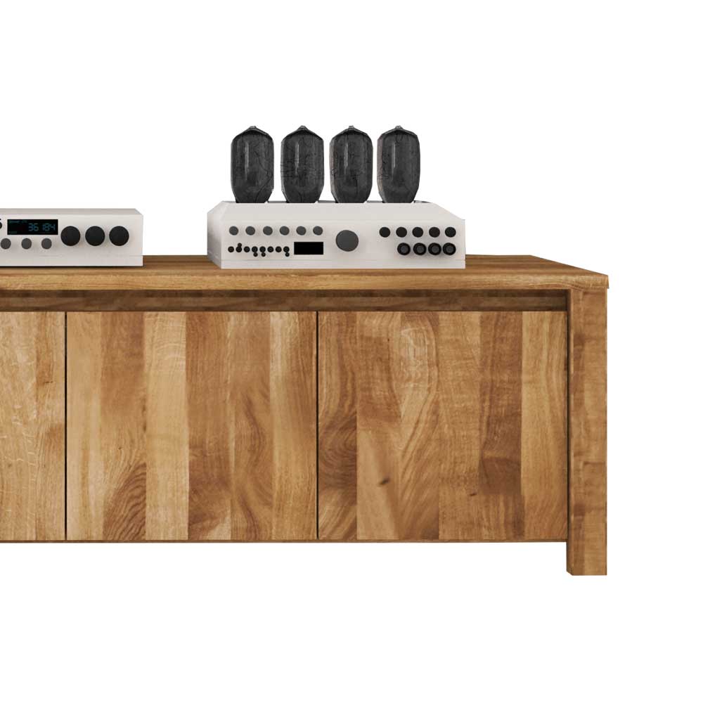 TV Sideboard Nadalia aus Wildeiche Massivholz