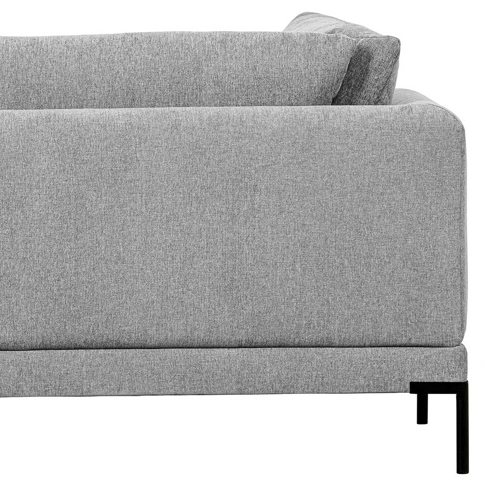 Modulares Sofa Lounge links in Hellgrau - Horedion