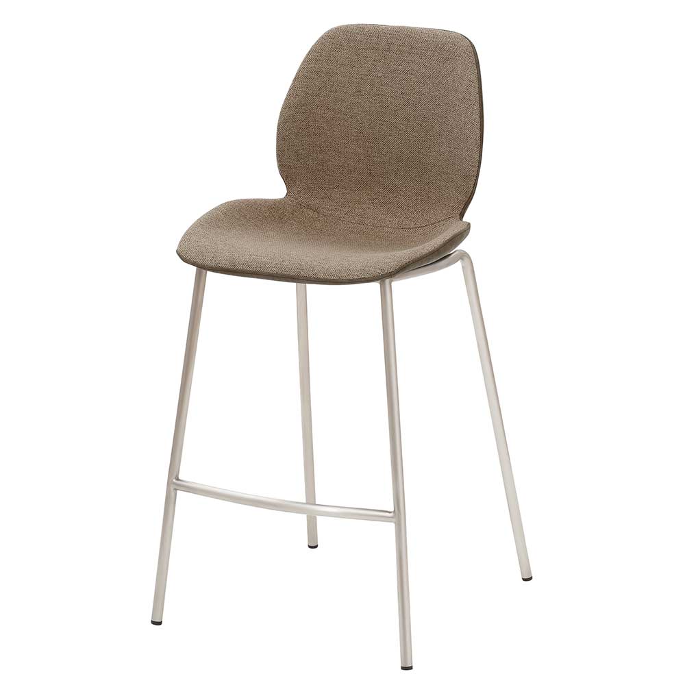 Barstuhl in Schlammfarben & Beige - Baltimoore