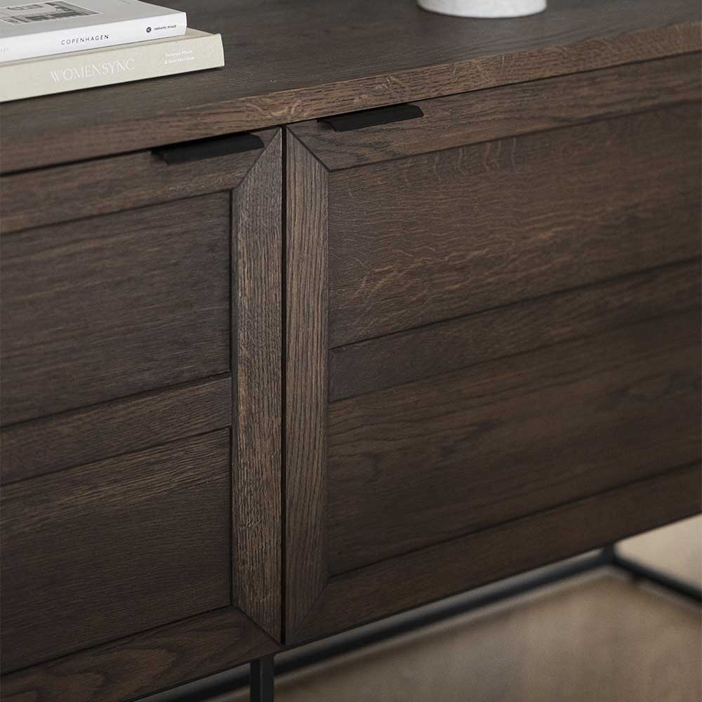 2-türiges Sideboard in Eiche Braun - Ekorena