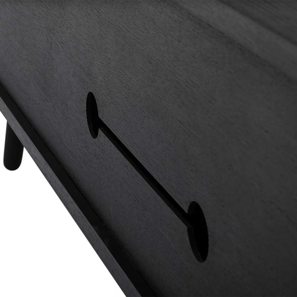 Eiche TV Lowboard in Schwarz geölt - Janeira