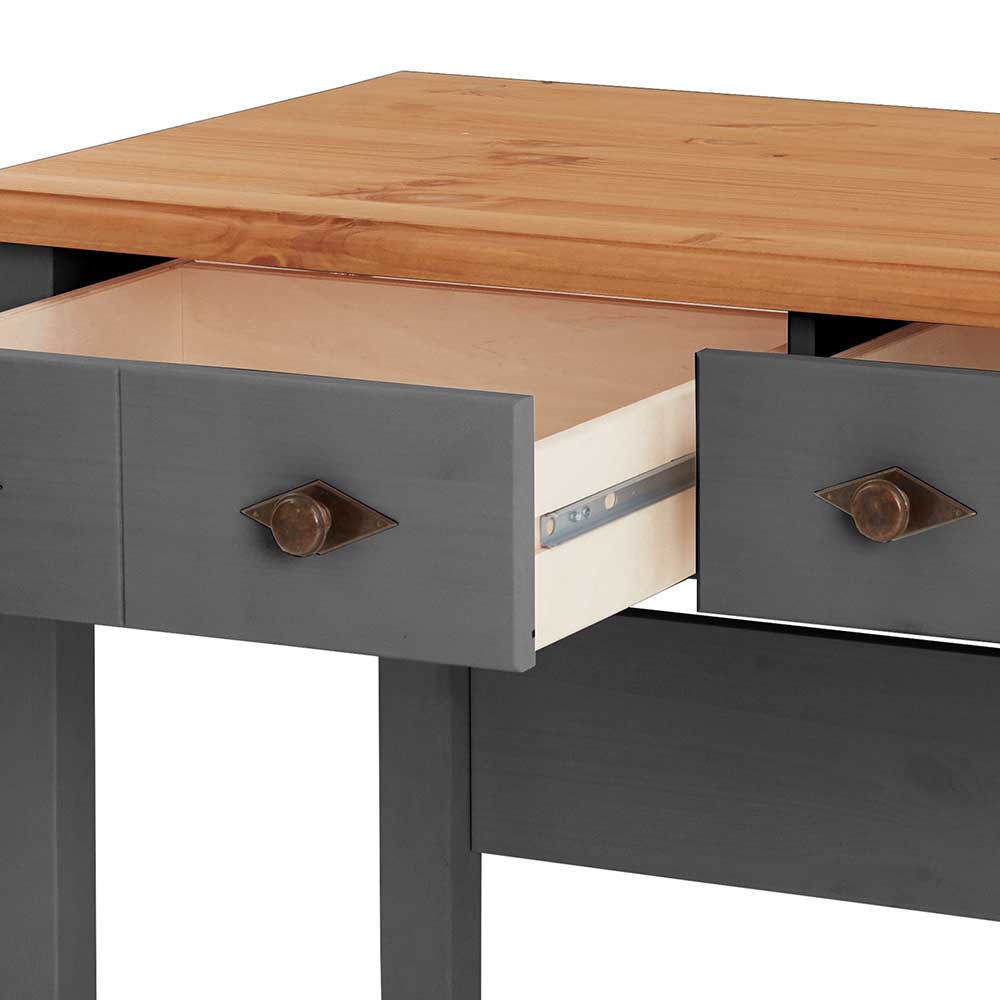 Modern Country Schreibtisch zweifarbig - Cempino