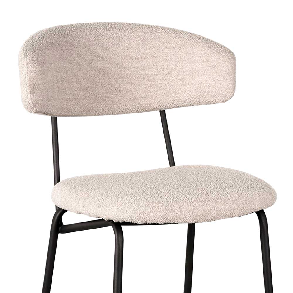 Boucle Barstuhl mit 78 cm Sitzhöhe - Bomayano (2er Set)