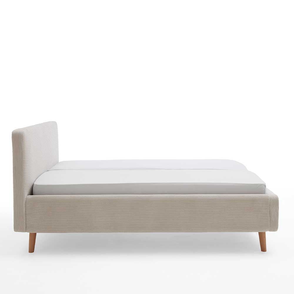 Cord Doppelbett in Beige - Assjan