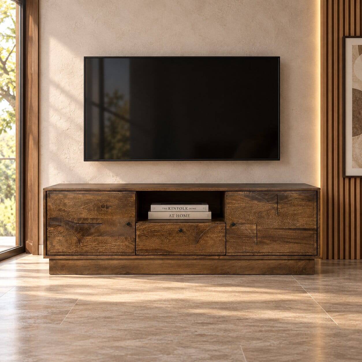 TV Board in Walnussbraun - Albert