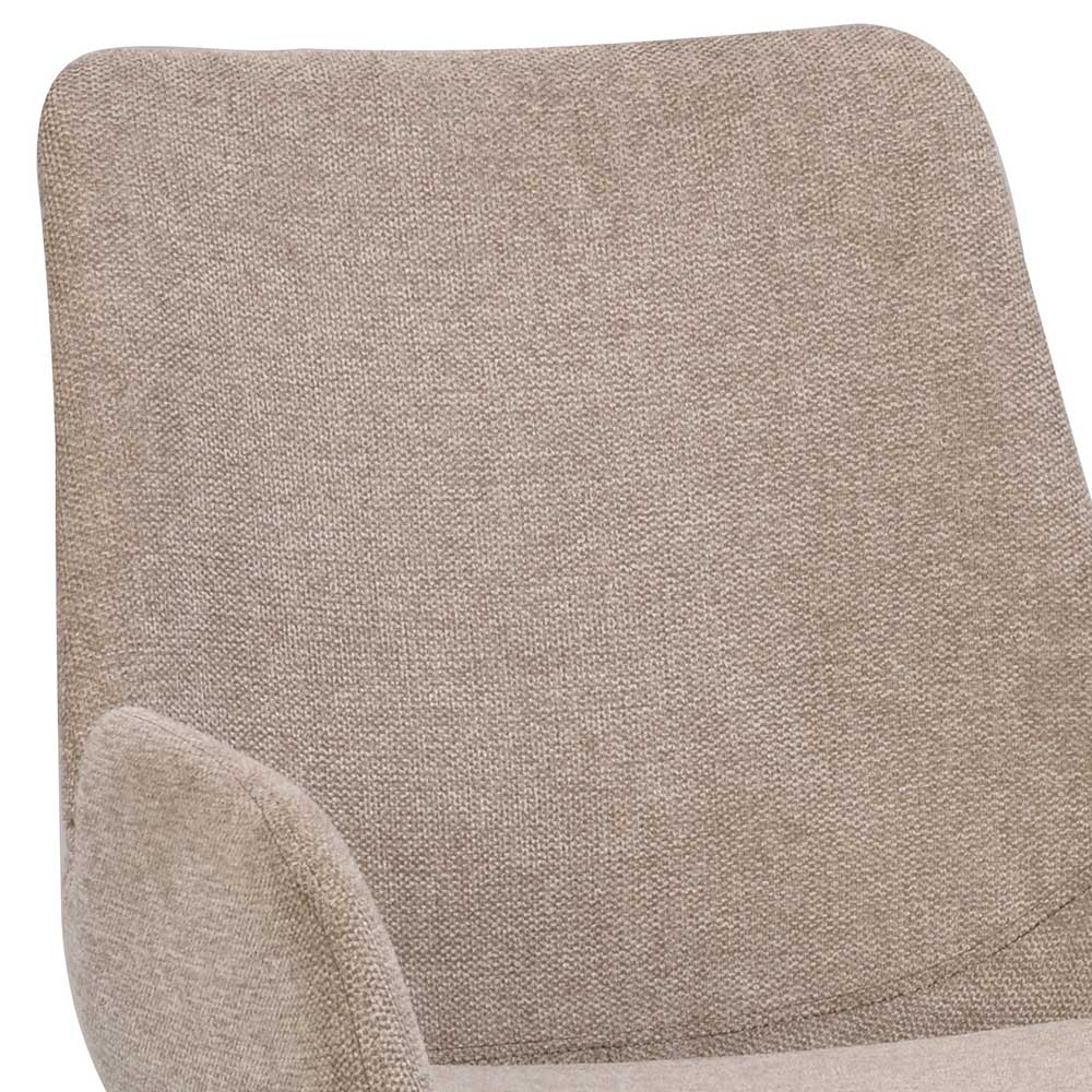 Skandi Stühle in Beige & Schwarz - Pacifigo (2er Set)