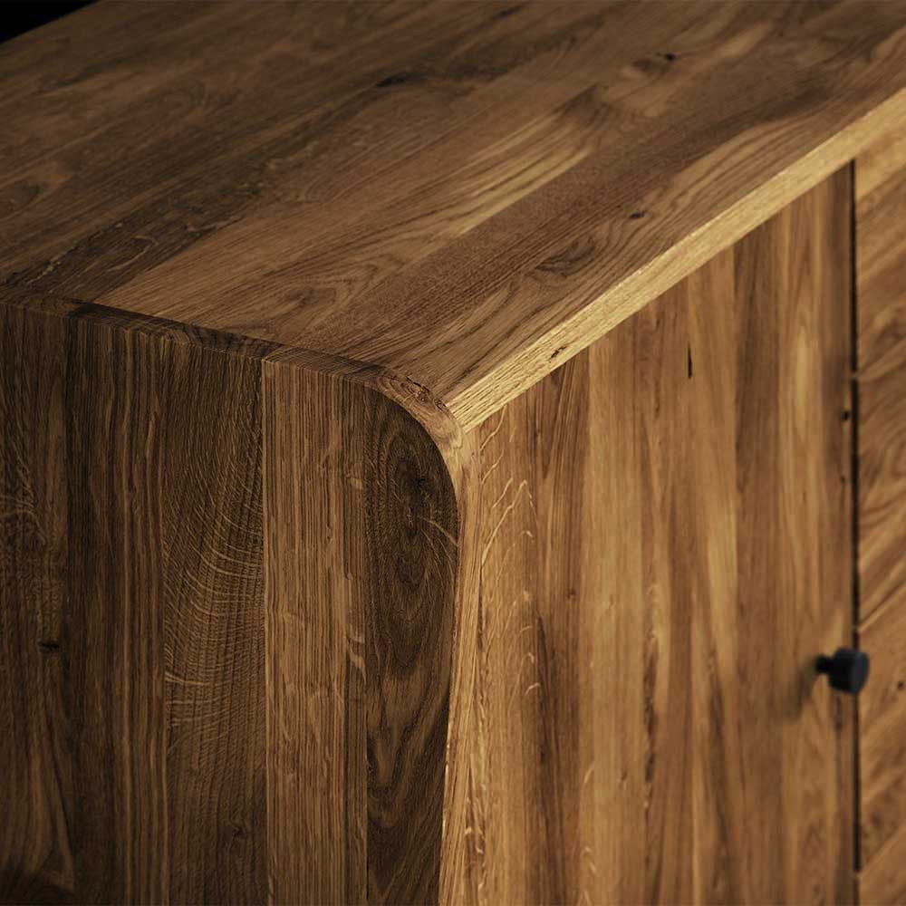 160x90x50 Sideboard in Nussbaumfarben lackiert - Nadelle