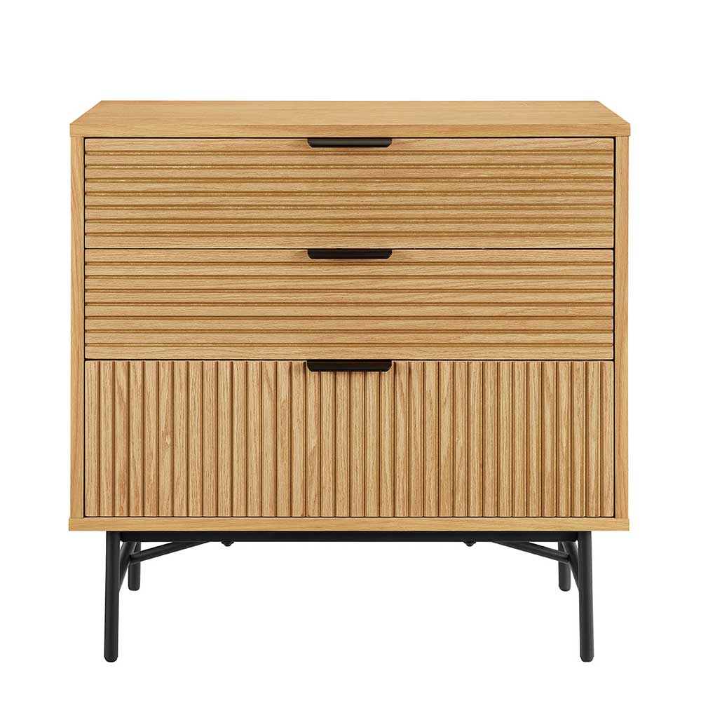 Scandi Chic Kommode mit drei Schubladen - Piassona
