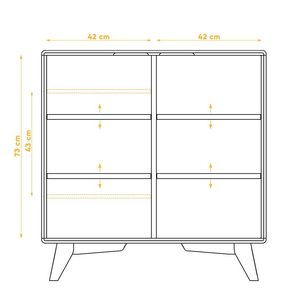 90x92x40 cm Kommode mit Doppeltür - Diesta II