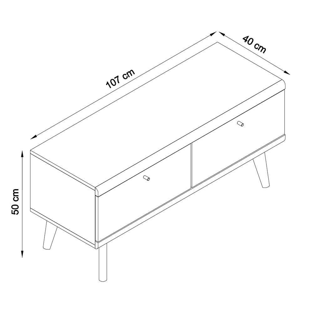 Set Wohnzimmer Schränke & Regal - Cablos (vierteilig)