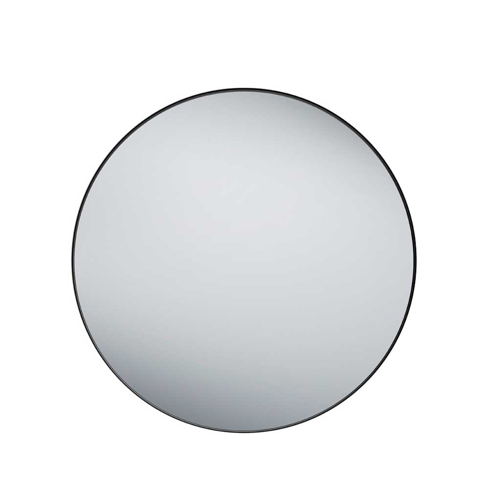 Spiegel mit Metallrahmen in Schwarz - 80x80x2 - Vromantico