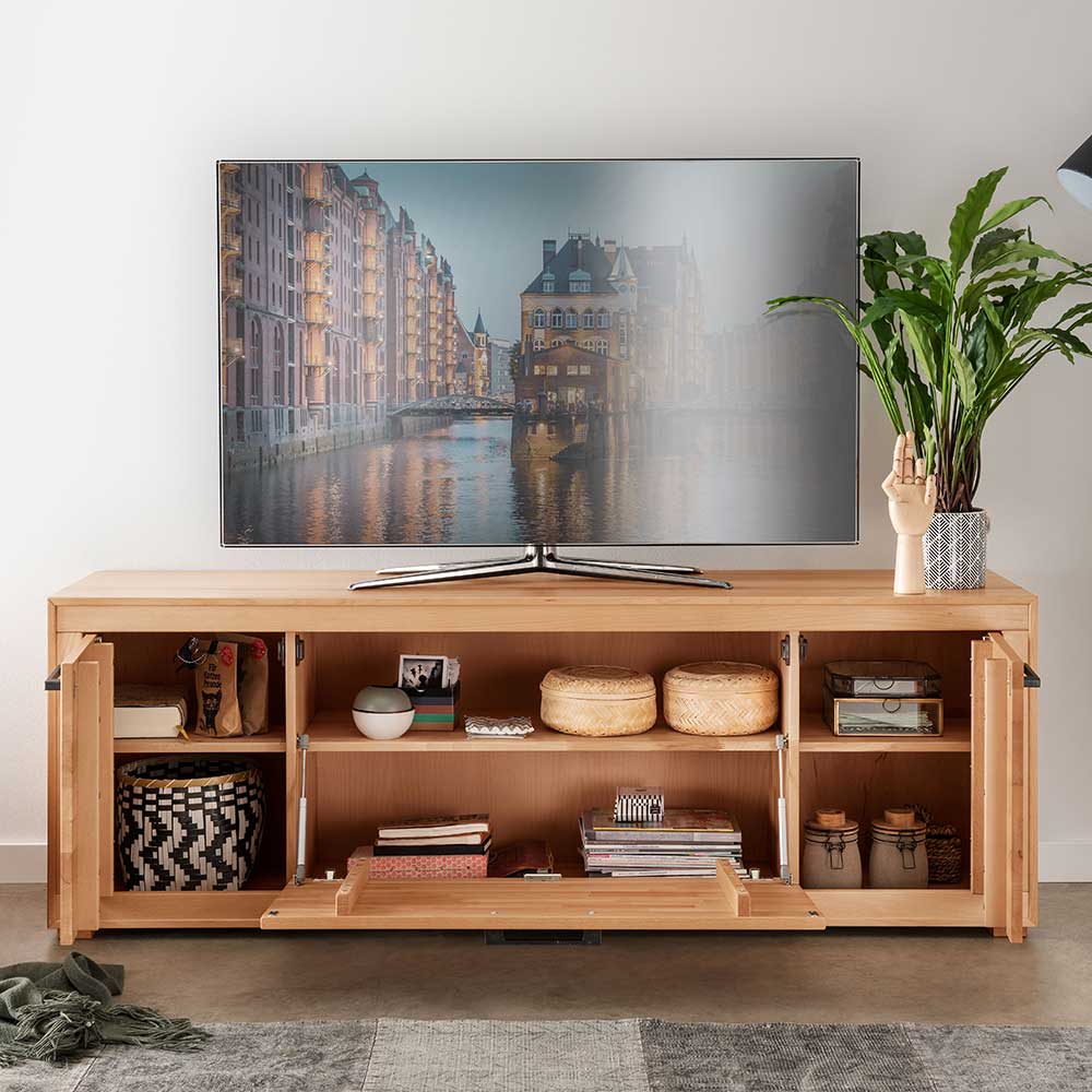 Unterschrank für den Fernseher aus Kernbuche - Sarosca