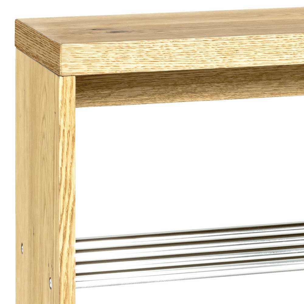 55 cm hohe Flur Bank Blacingo mit 2 Schuhablagen