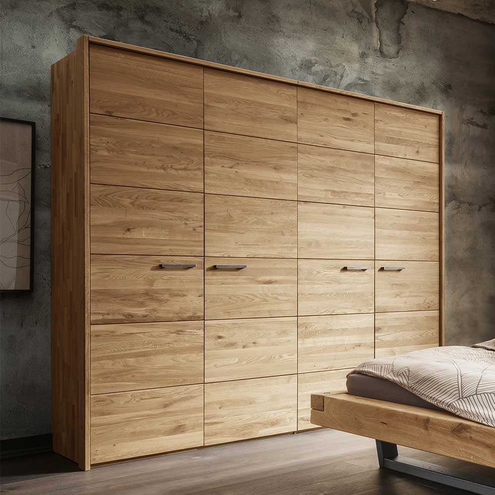 Holz Kleiderschrank mit Passepartout Rahmen - Cancun