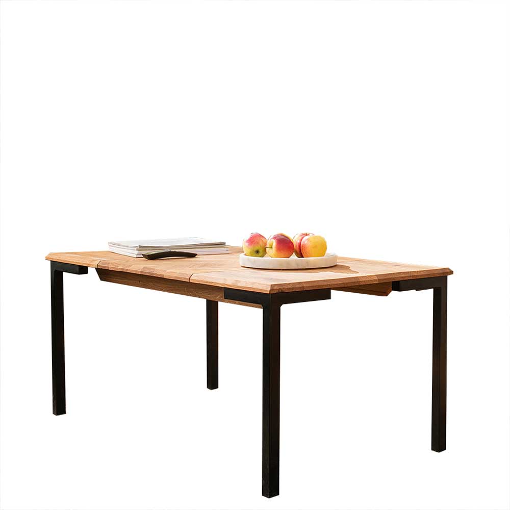 Sofatisch aus Wildeiche mit Stahlgestell - Kerfa