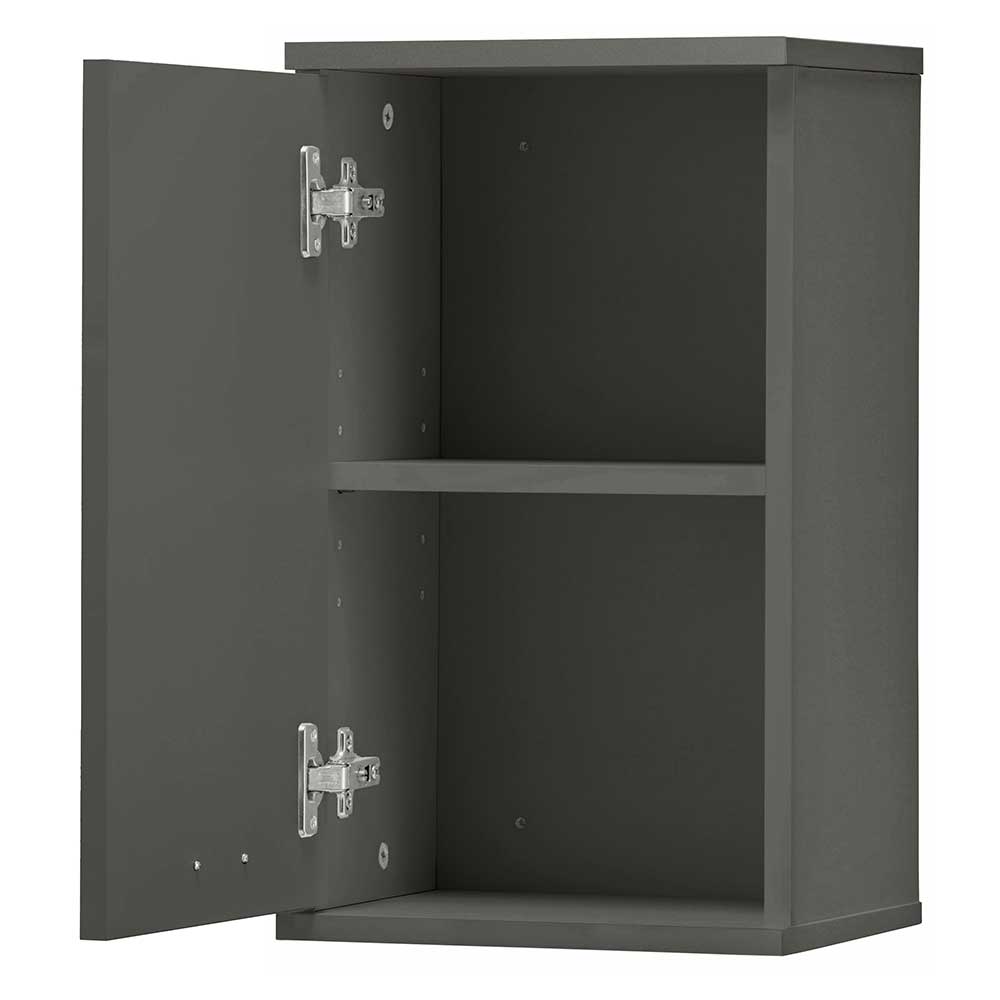Bad Hängeschrank in Hochglanz Grau - Ulivia