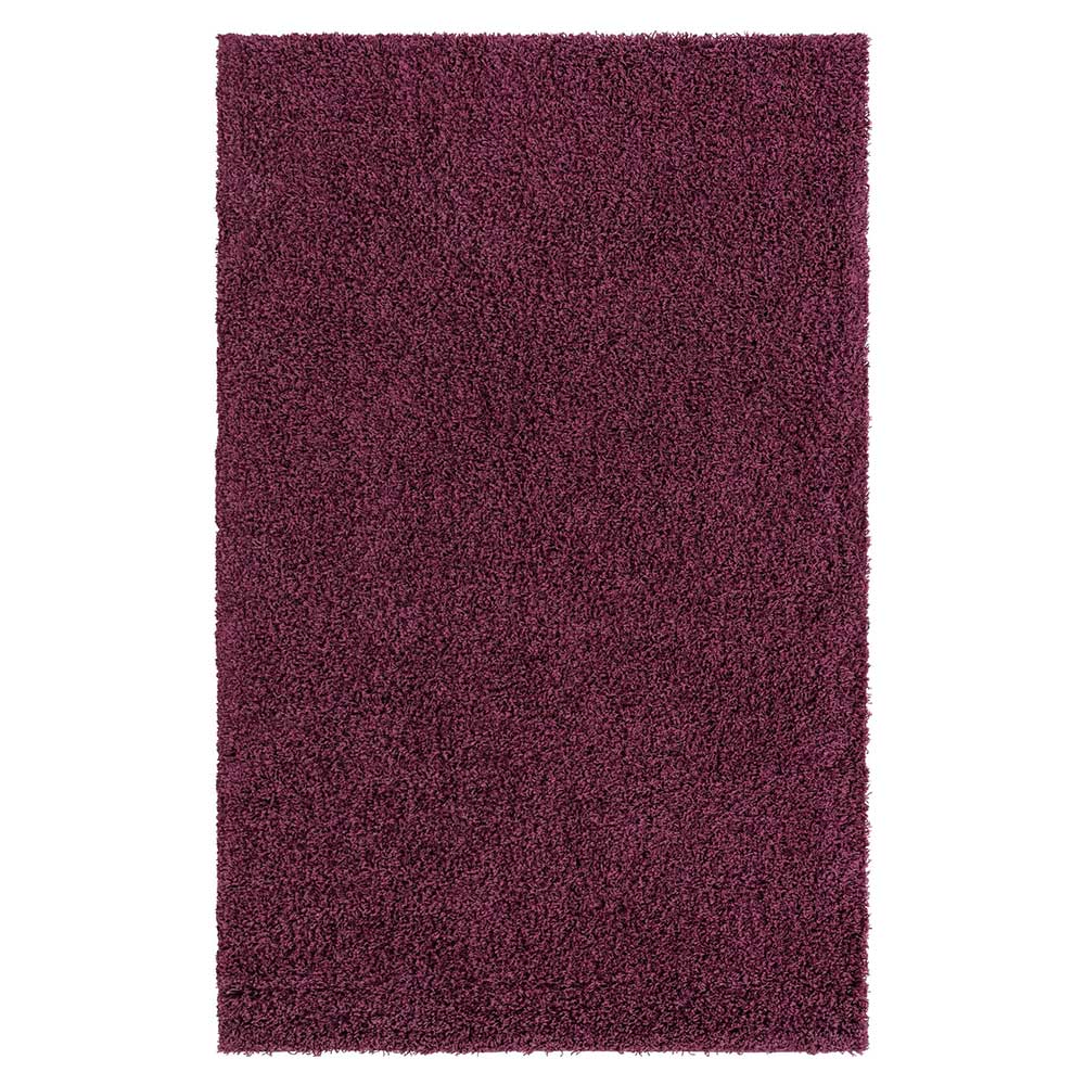 Hochflor Teppich oder Läufer in Violett - Zelio