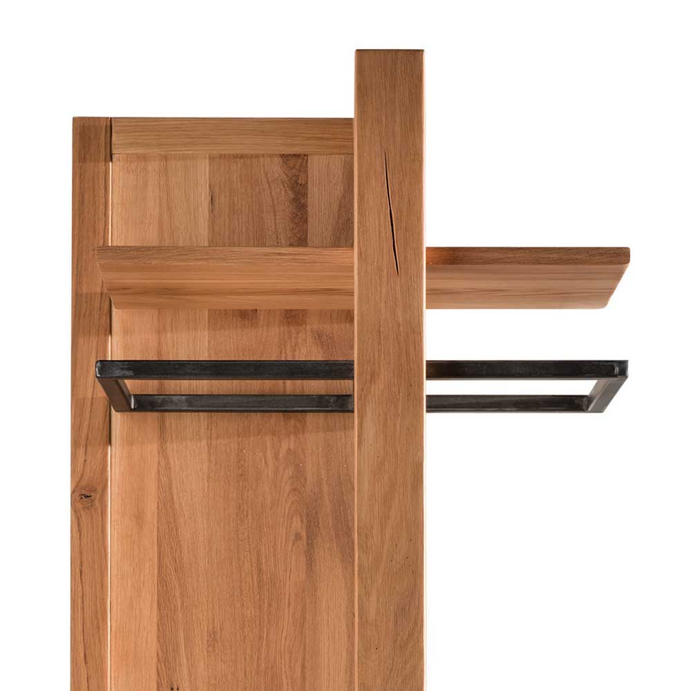 58x200x37 Holz Garderobe aus Wildeiche - Mulcian