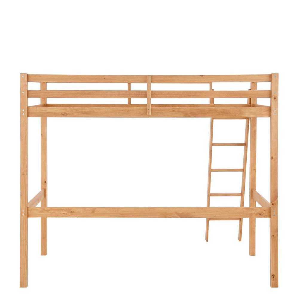 Hohes Hochbett aus Kiefer Massivholz - Usavina