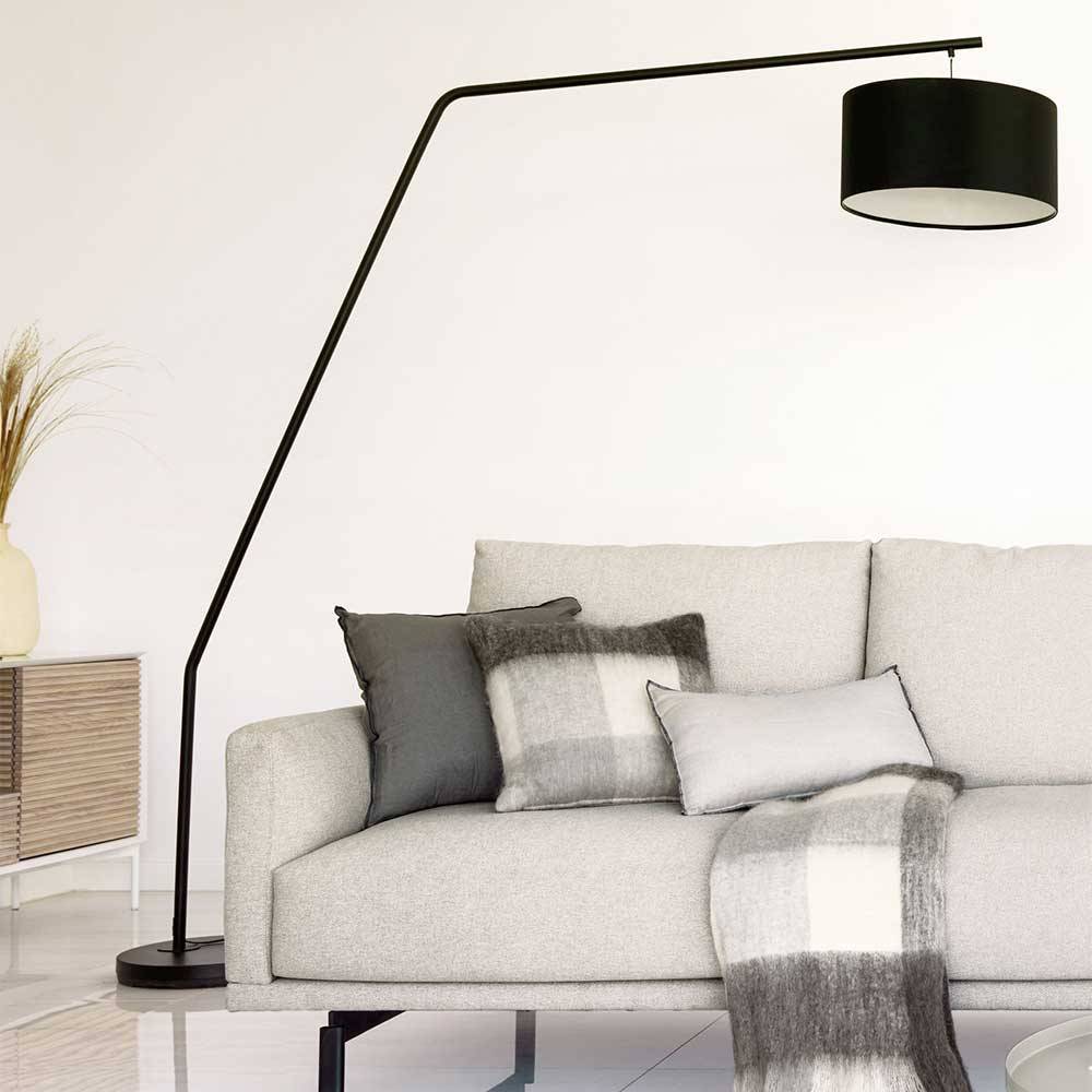 Moderne Bogenlampe in Schwarz - Juwan