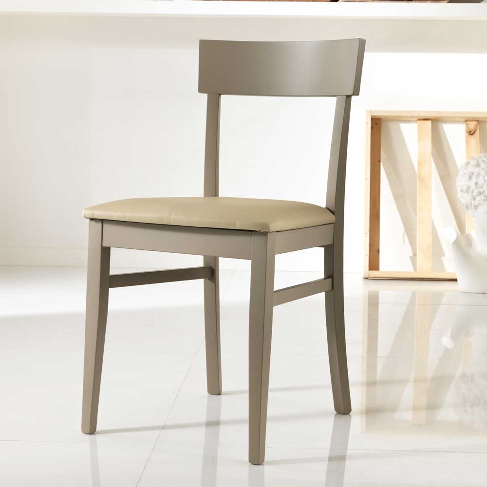 Küchenstuhl Zenca in Taupe (2er Set)