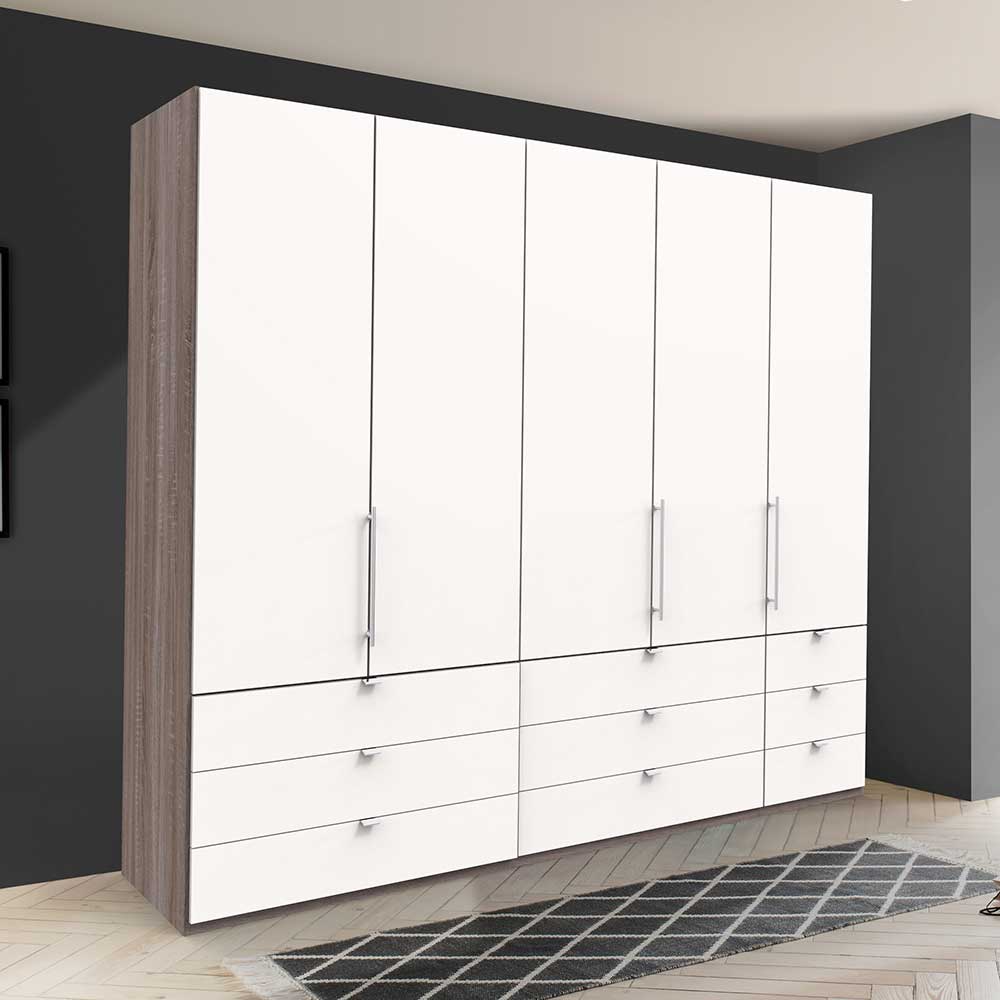 Schlafzimmer-Kleiderschrank mit 9 Schubladen - Tivierto