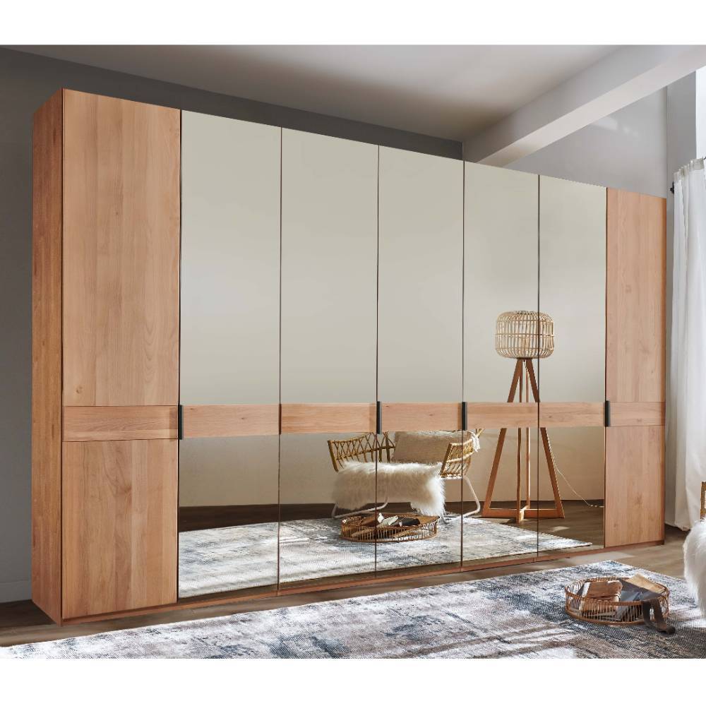 7-türiger Kleiderschrank in Erle teilmassiv - Murray