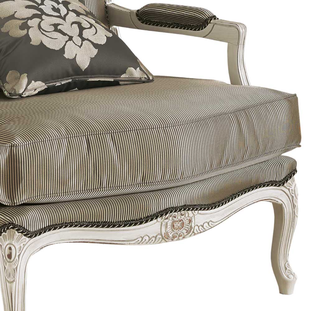 Sessel in Taupe und White Wash Buche - Choice