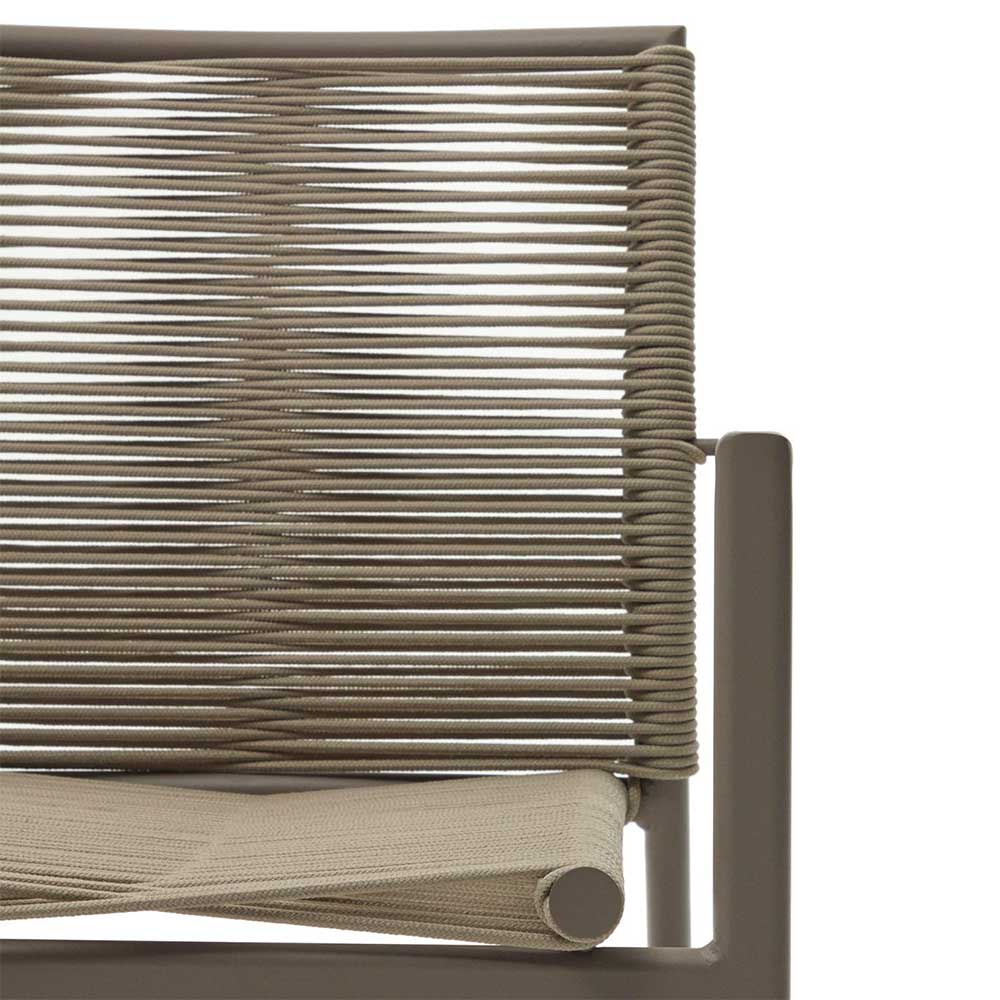 Braune Armlehnenstühle Indoor & Outdoor - Fivizano (4er Set)