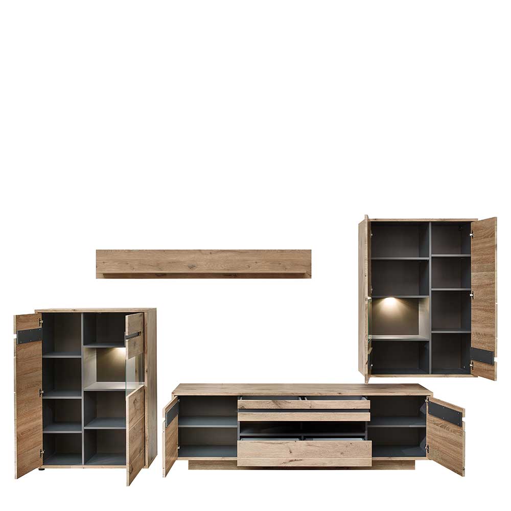 Wohnzimmer Schränke Kombi - Zelio (vierteilig)